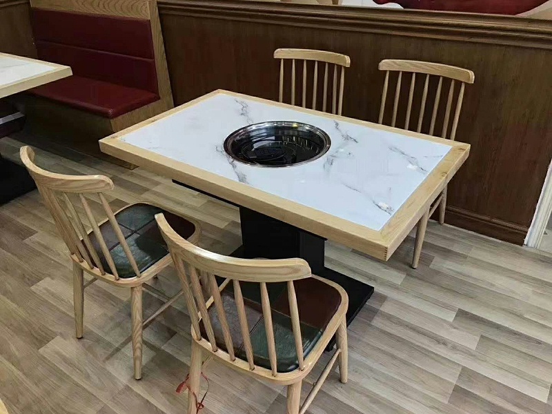 大理石火锅桌