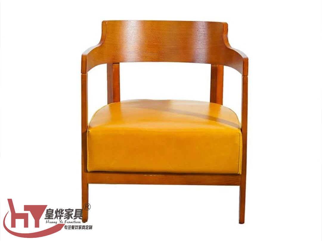 咖啡厅休闲椅,甜品店茶几实木沙发椅,美式复古洽谈桌椅组合