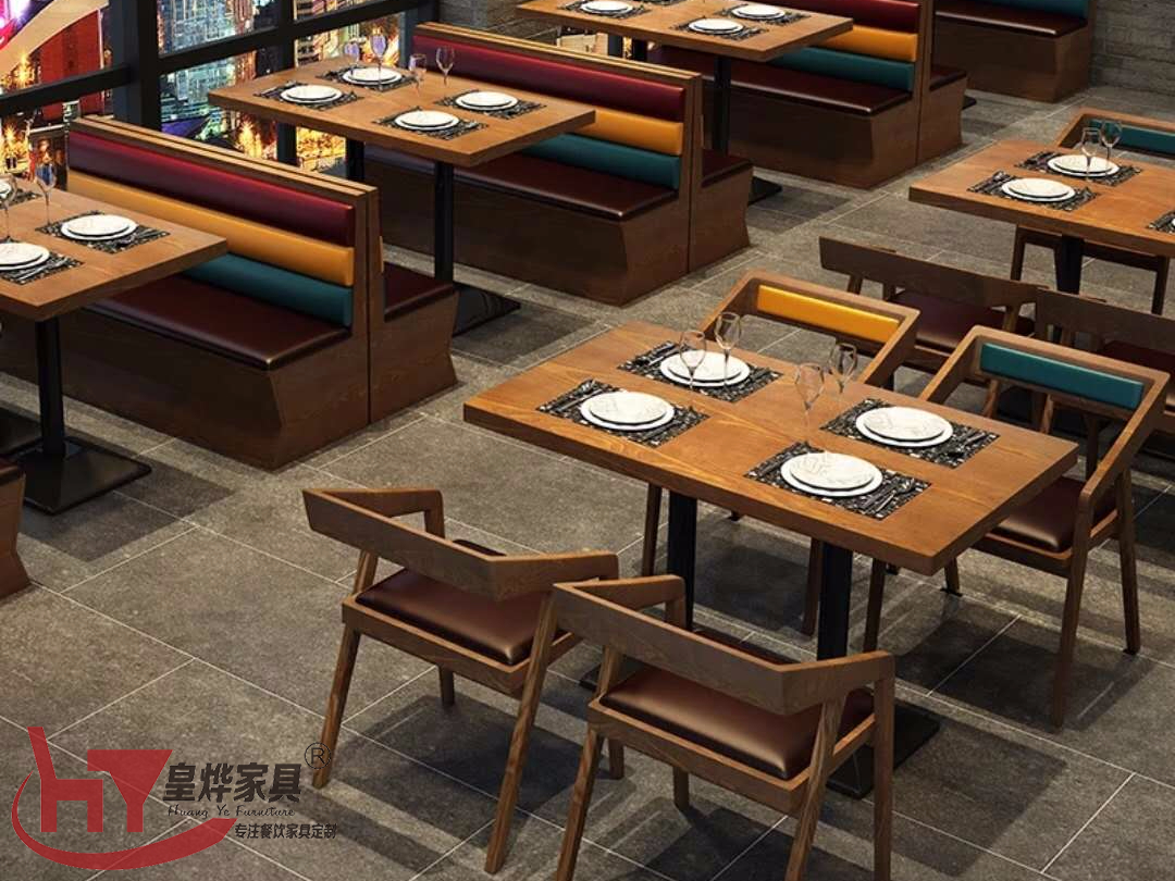 牛肉火锅店桌椅组合