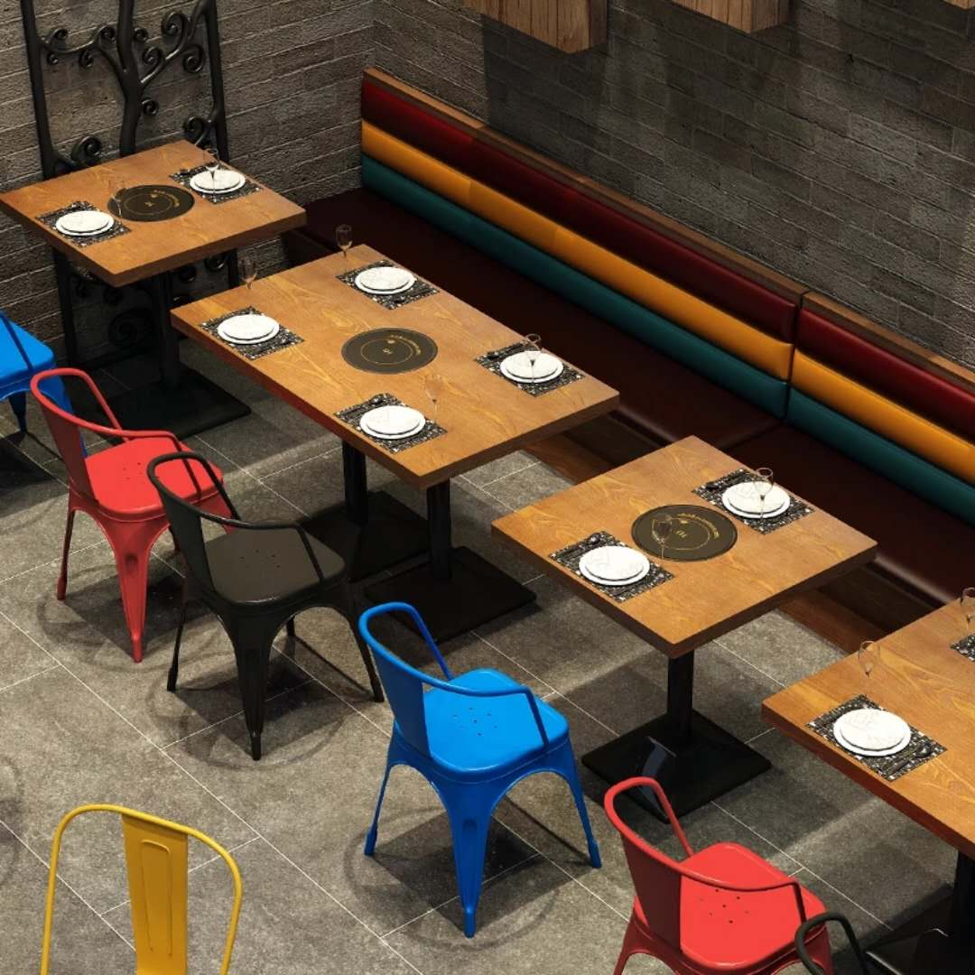 牛肉火锅店桌椅组合