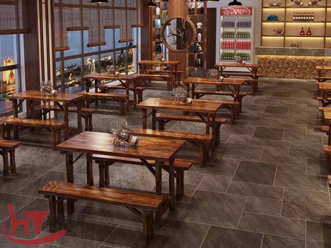 实木饭店桌椅
