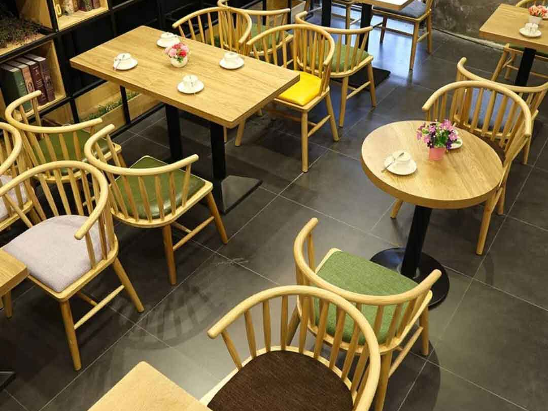 北欧咖啡厅桌椅,甜品店奶茶店桌椅组合,洽谈休闲餐桌椅