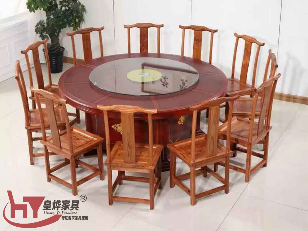 饭店圆桌椅组合